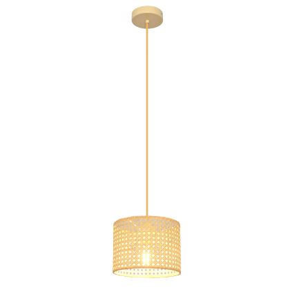 Lustra ar auklu ALBA 1xE27/15W/230V d. 20 cm rotanga