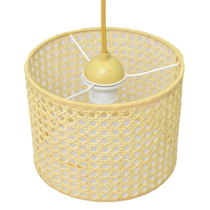 Lustra ar auklu ALBA 1xE27/15W/230V d. 20 cm rotanga