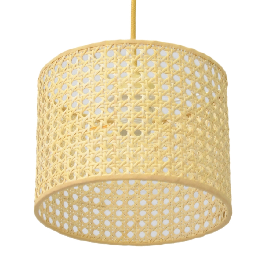 Lustra ar auklu ALBA 1xE27/15W/230V d. 20 cm rotanga