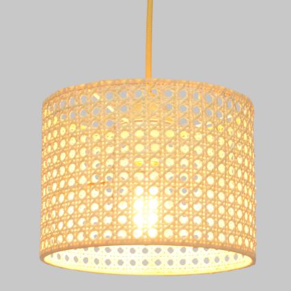 Lustra ar auklu ALBA 1xE27/15W/230V d. 20 cm rotanga