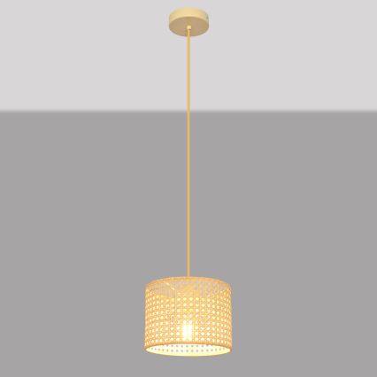 Lustra ar auklu ALBA 1xE27/15W/230V d. 20 cm rotanga