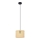 Lustra ar auklu ALBA 1xE27/15W/230V d. 20 cm rotanga/melna