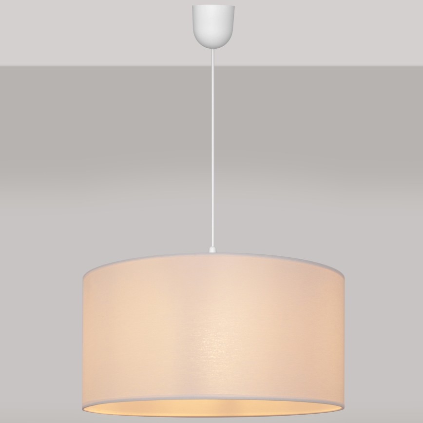 Lustra ar auklu ALBA 1xE27/15W/230V d. 40 cm balta