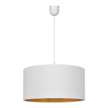 Lustra ar auklu ALBA 1xE27/15W/230V d. 40 cm balta/zelta
