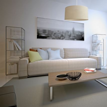 Lustra ar auklu ALBA 1xE27/15W/230V d. 40 cm bēša