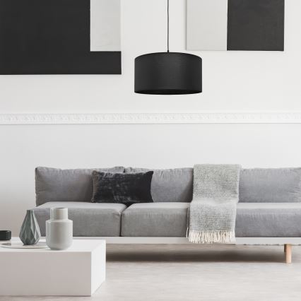 Lustra ar auklu ALBA 1xE27/15W/230V d. 40 cm melna