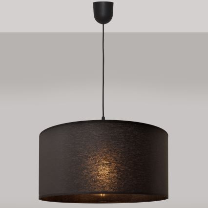 Lustra ar auklu ALBA 1xE27/15W/230V d. 40 cm melna
