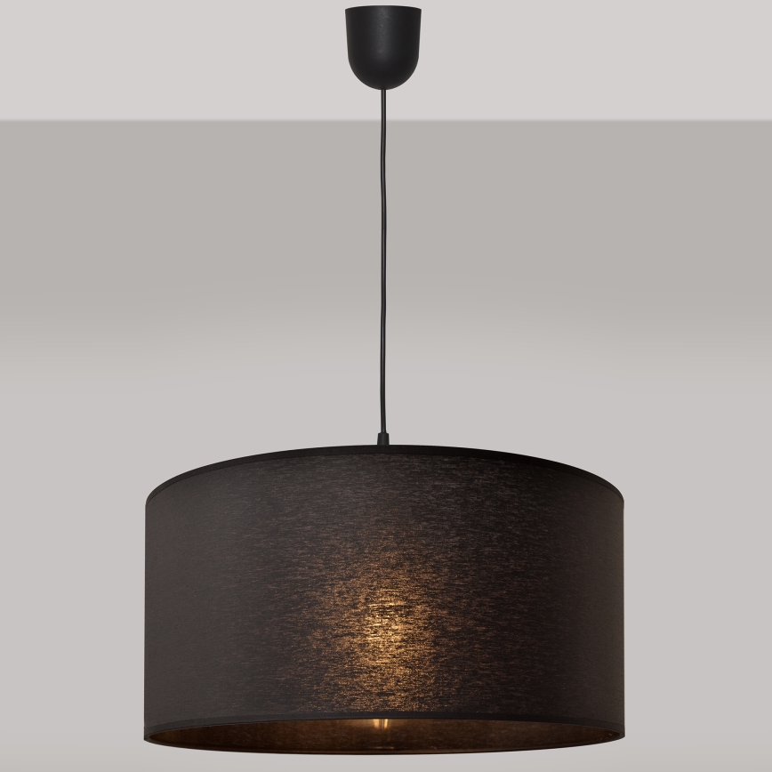 Lustra ar auklu ALBA 1xE27/15W/230V d. 40 cm melna