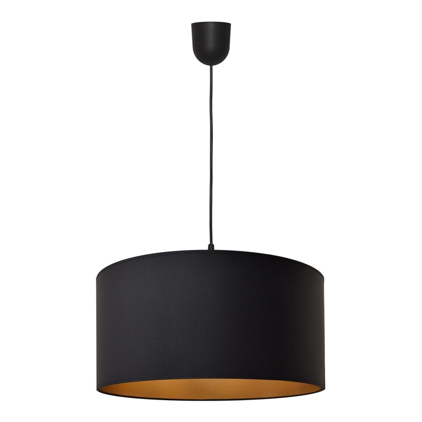 Lustra ar auklu ALBA 1xE27/15W/230V d. 40 cm melna/zelta