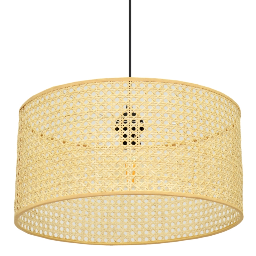Lustra ar auklu ALBA 1xE27/15W/230V d. 40 cm rotanga/melna