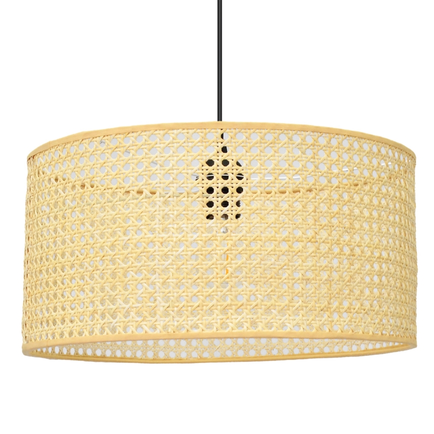 Lustra ar auklu ALBA 1xE27/15W/230V d. 40 cm rotanga/melna