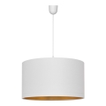 Lustra ar auklu ALBA 1xE27/15W/230V d. 45 cm balta/zelta