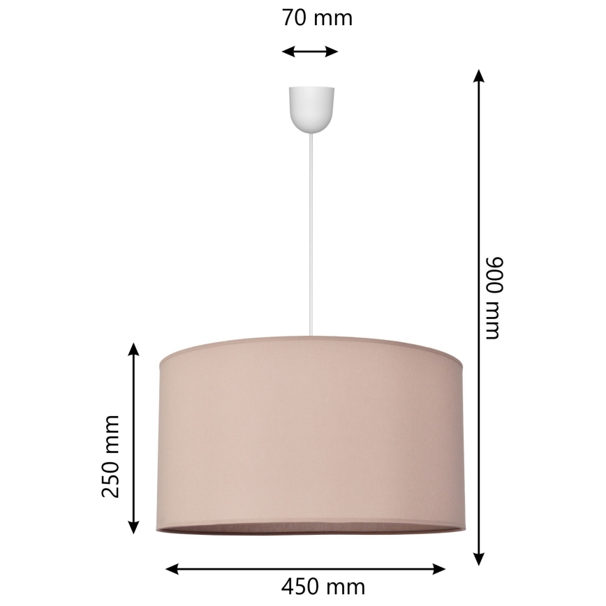 Lustra ar auklu ALBA 1xE27/15W/230V d. 45 cm bēša