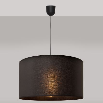 Lustra ar auklu ALBA 1xE27/15W/230V d. 45 cm melna