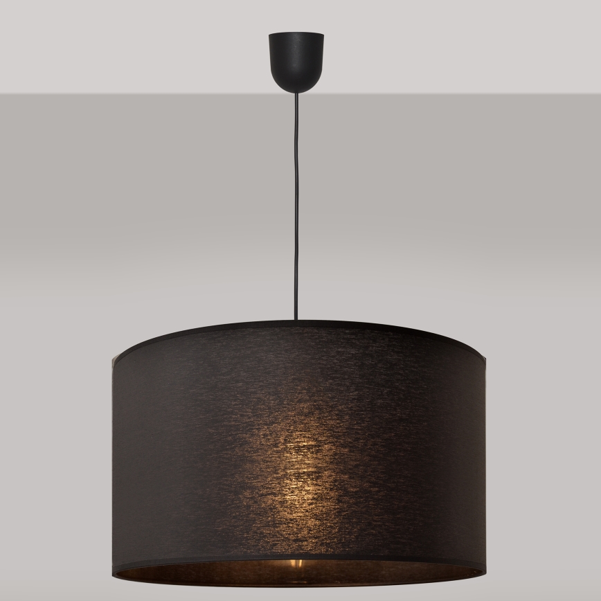 Lustra ar auklu ALBA 1xE27/15W/230V d. 45 cm melna