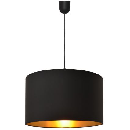 Lustra ar auklu ALBA 1xE27/15W/230V d. 45 cm melna/zelta