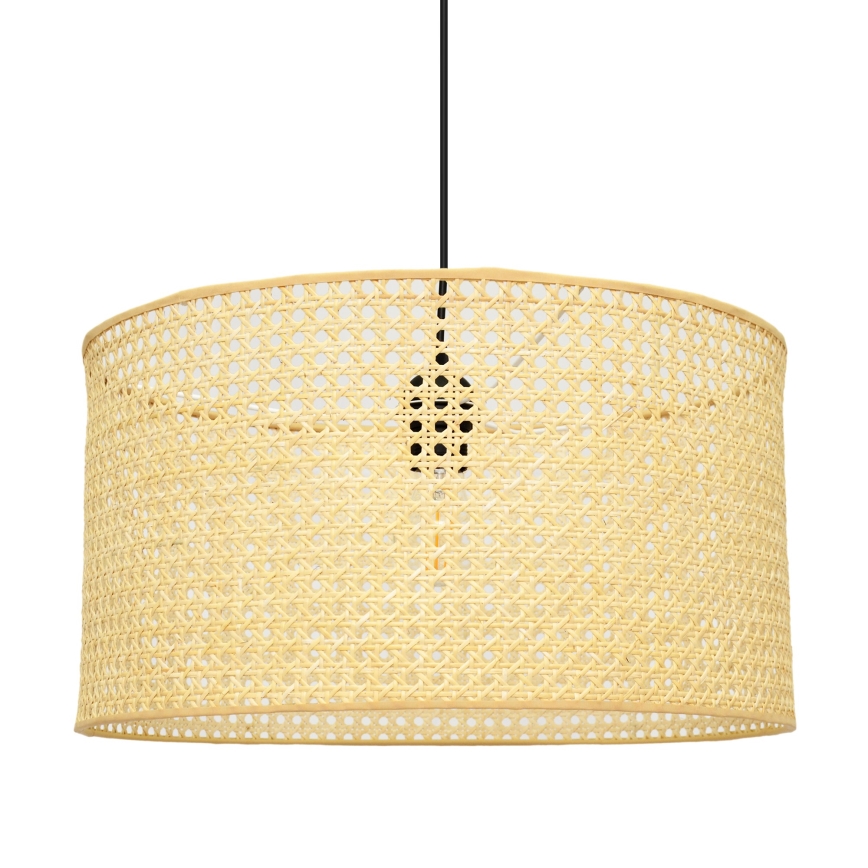 Lustra ar auklu ALBA 1xE27/15W/230V d. 45 cm rotanga/melna