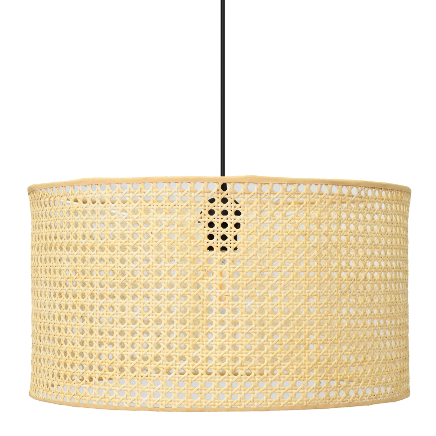 Lustra ar auklu ALBA 1xE27/15W/230V d. 45 cm rotanga/melna