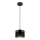 Lustra ar auklu ALDO 1xE27/60W/230V d. 15 cm melna