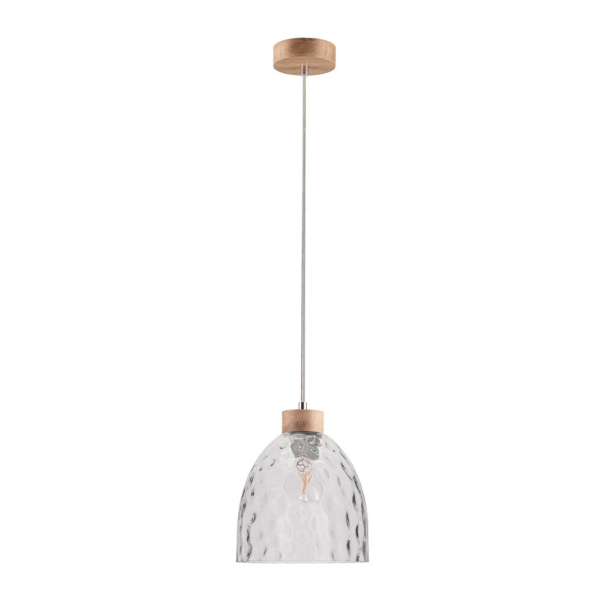 Lustra ar auklu ALESSANDRO 1xE27/60W/230V ozols