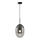 Lustra ar auklu ALIAS 1xE14/40W/230V d. 24 cm melna/pelēka
