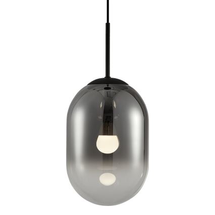 Lustra ar auklu ALIAS 1xE14/40W/230V d. 24 cm melna/pelēka