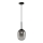 Lustra ar auklu ALIAS 1xG9/8W/230V d. 12 cm melna/pelēka