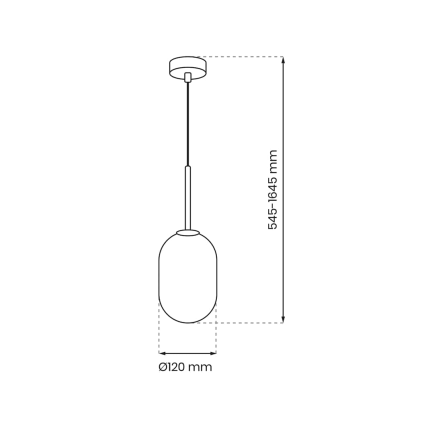 Lustra ar auklu ALIAS 1xG9/8W/230V d. 12 cm zelta