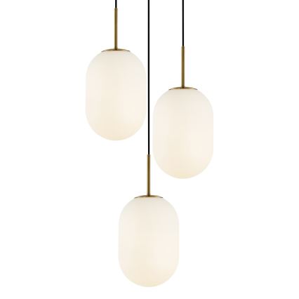 Lustra ar auklu ALIAS 3xE14/40W/230V zelta