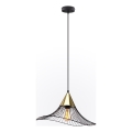 Lustra ar auklu ALURA 1xE27/60W/230V d. 50 cm melna