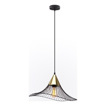 Lustra ar auklu ALURA 1xE27/60W/230V d. 50 cm melna
