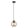 Lustra ar auklu AMBRE BLACK 1xE27/60W/230V