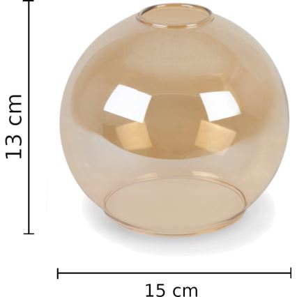 Lustra ar auklu AMBRE BLACK 3xE27/60W/230V melna/dūmakains brūna