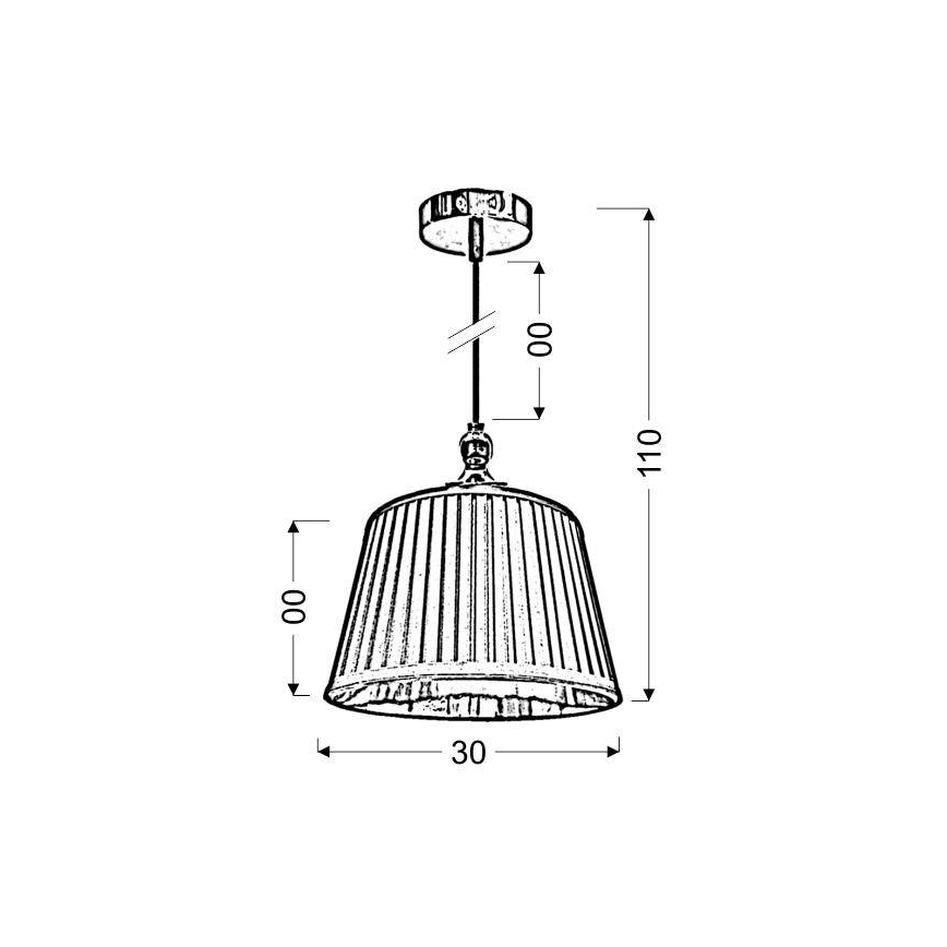 Lustra ar auklu AMORE 1xE27/60W/230V