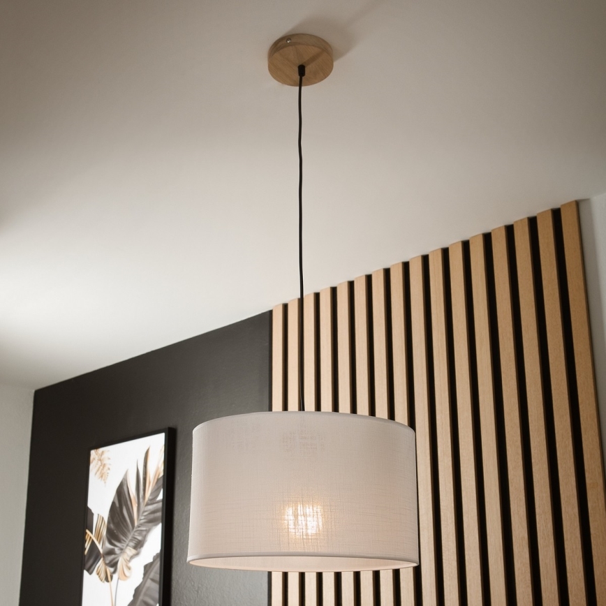 Lustra ar auklu ANTONIO 1xE27/60W/230V ozolkoks