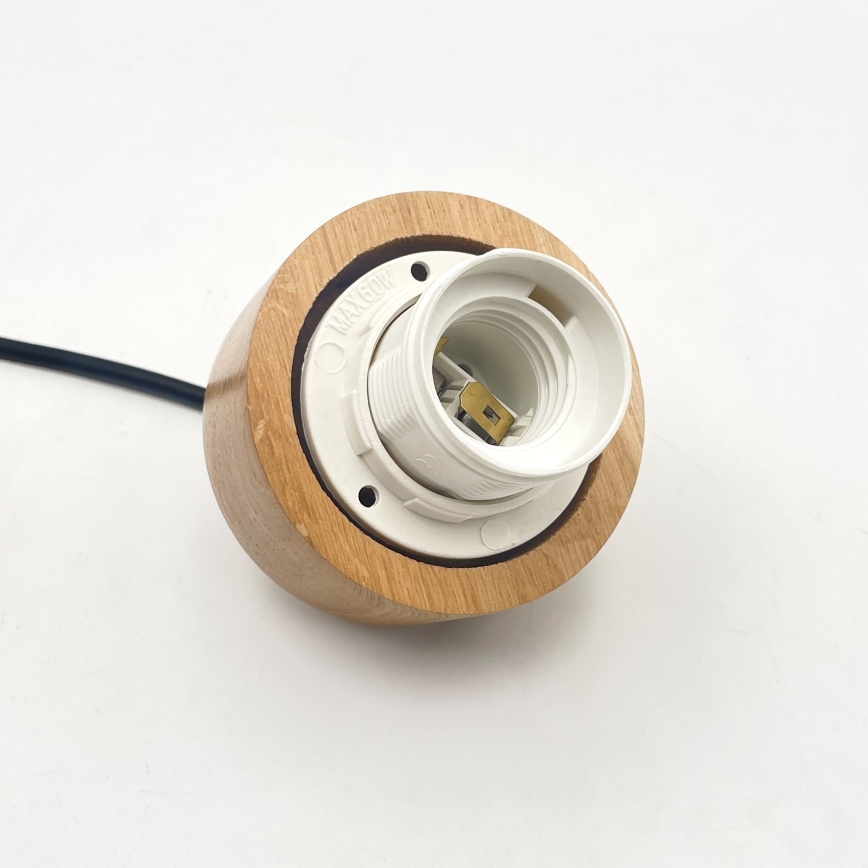 Lustra ar auklu ANTONIO 1xE27/60W/230V ozols