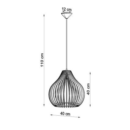 Lustra ar auklu APRILLA 1xE27/60W/230V