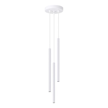 Lustra ar auklu ARCHE 3xG9/8W/230V balta
