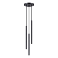 Lustra ar auklu ARCHE 3xG9/8W/230V melna