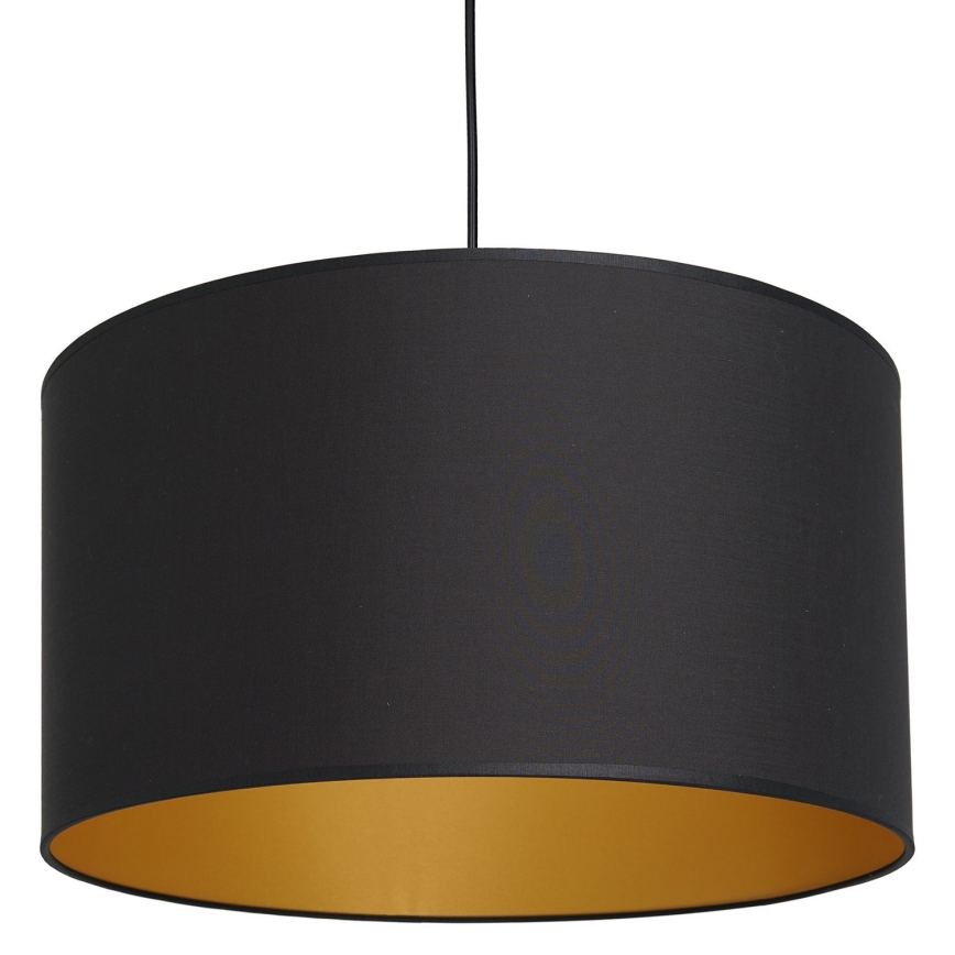 Lustra ar auklu ARDEN 1xE27/60W/230V d. 40 cm melna/zelta