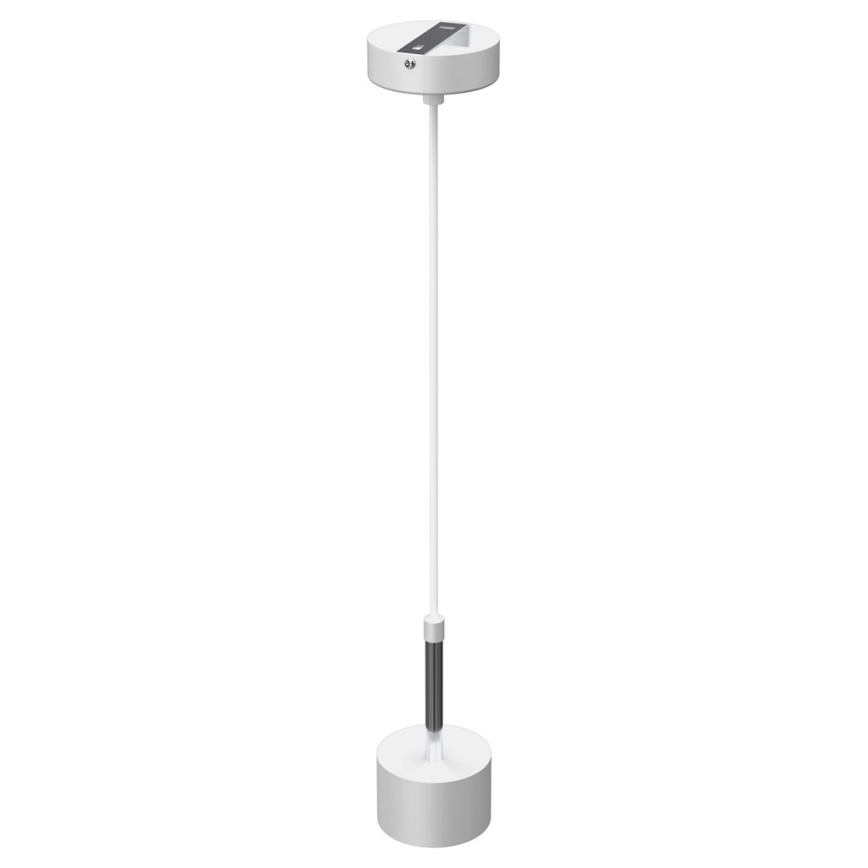 Lustra ar auklu ARENA 1xGX53/11W/230V balta/spīdīgi hromēts