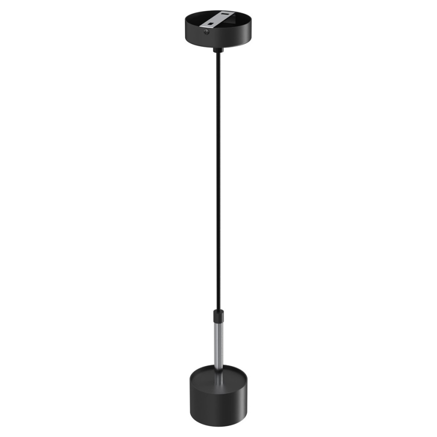 Lustra ar auklu ARENA 1xGX53/11W/230V melna/spīdīgi hromēts