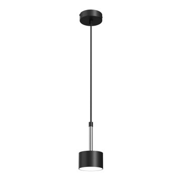 Lustra ar auklu ARENA 1xGX53/11W/230V melna/spīdīgi hromēts