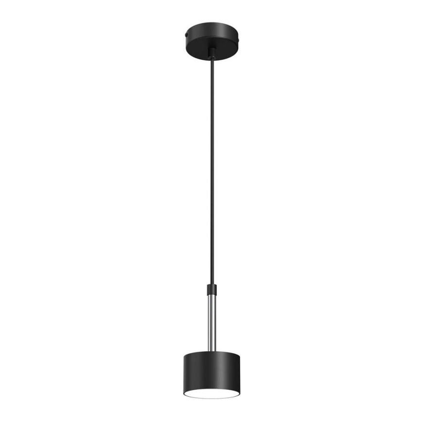 Lustra ar auklu ARENA 1xGX53/11W/230V melna/spīdīgi hromēts