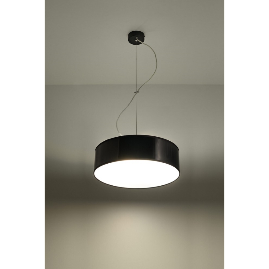 Lustra ar auklu ARENA 35 2xE27/60W/230V melns