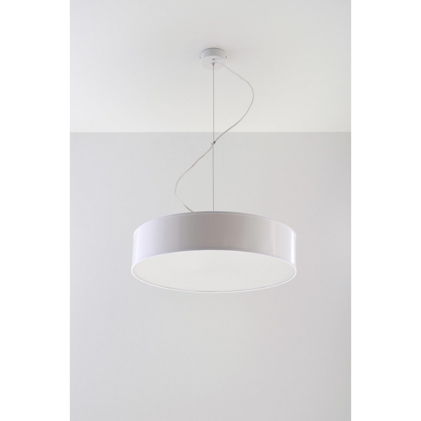 Lustra ar auklu ARENA 45 3xE27/60W/230V balts