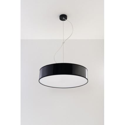Lustra ar auklu ARENA 45 3xE27/60W/230V melns