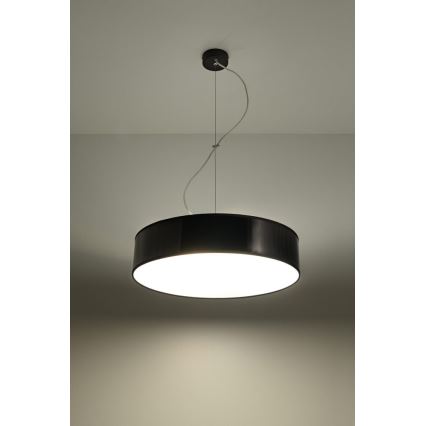 Lustra ar auklu ARENA 45 3xE27/60W/230V melns