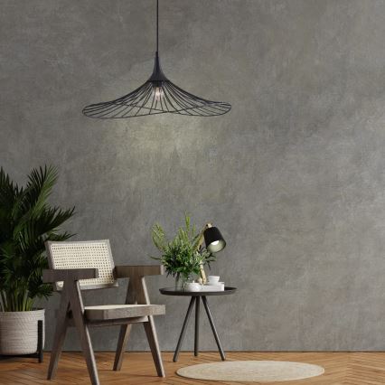 Lustra ar auklu ARIELLE 1xE27/20W/230V d. 50 cm melna