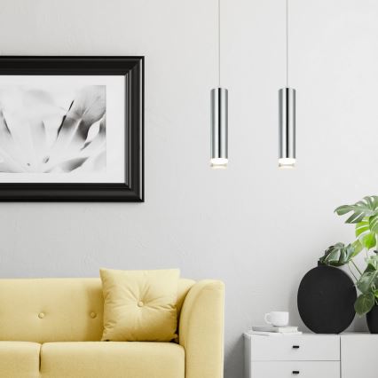 Lustra ar auklu ARMIN 1xGU10/10W/230V spīdīgi hromēts